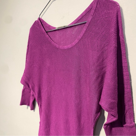 ๐๏ธ 4 for 20$ / Smart Set Dolman Sleeve Sweater / Fushia / S - Picture 3 of 10